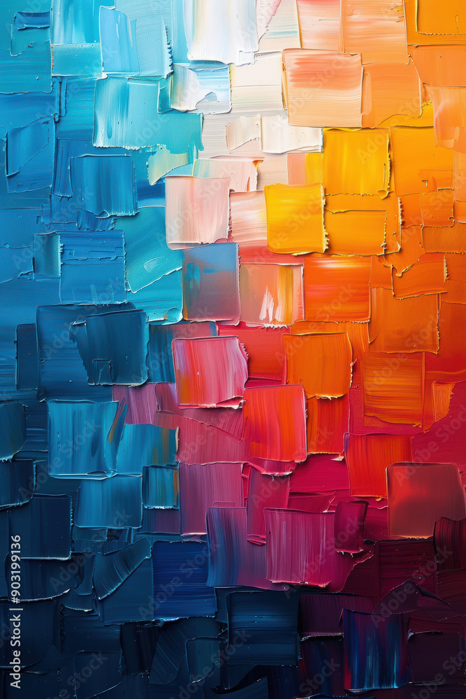 Colorful Abstract Oil Painting Colorful Abstract Oil Painting