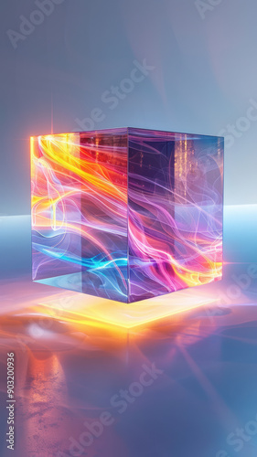Translucent Cube in Virtual Space