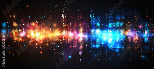 Wallpaper Mural Blue and Purple Gradient Dots Background Torontodigital.ca