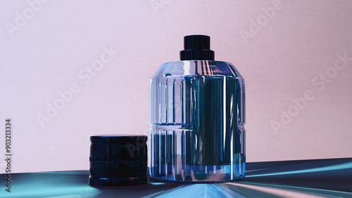Frasco de perfume elegante