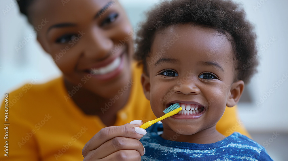 a mother helps her little son to brush his teeth , a mother with her little boy brushing his teeth a mother helps her little son to brush his teeth , a mother with her little boy brushing his teeth