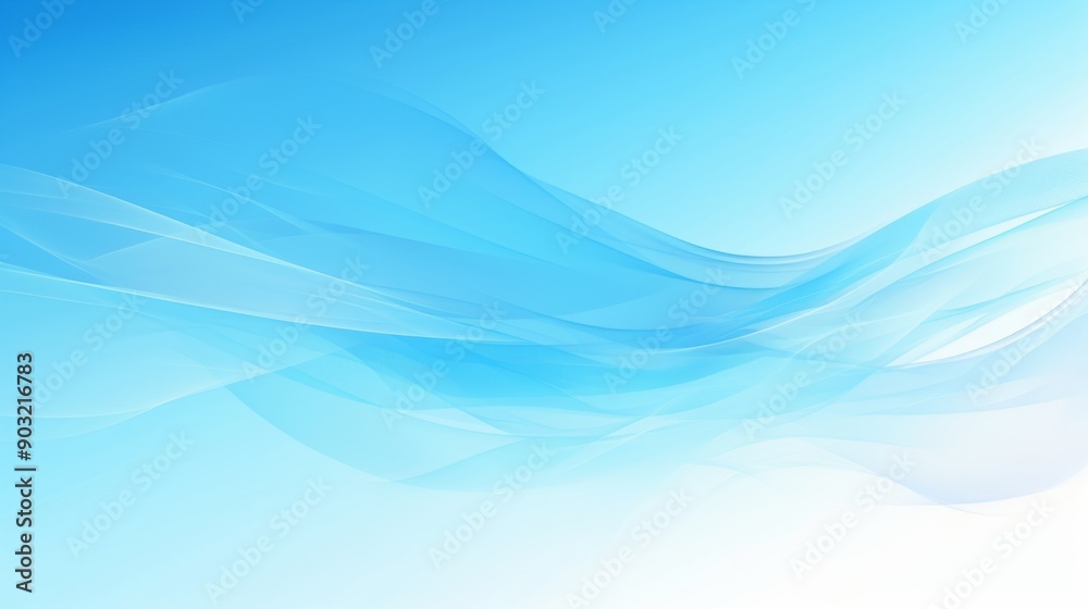Abstract Blue Background with Blurred Light Waves, Featuring Light White and Sky-Blue Colors in a Minimalist Style, Smooth Curves and Gradient Abstract Blue Background with Blurred Light Waves, Featuring Light White and Sky-Blue Colors in a Minimalist Style, Smooth Curves and Gradient