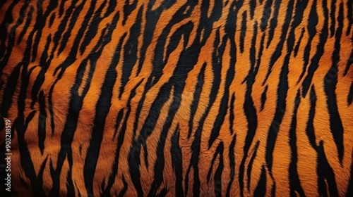 Wallpaper Mural Close-up of Tiger Fur Texture Torontodigital.ca