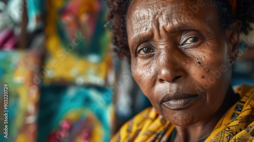 A close-up portrait of a mi...
