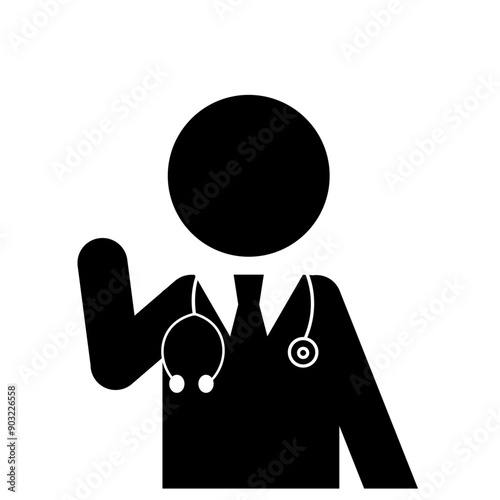お医者さんのピクトグラム
