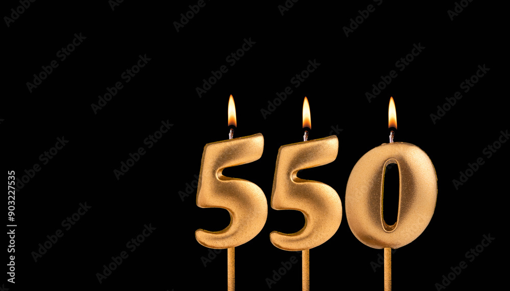 Candle number 550 - Number of followers or likes Candle number 550 - Number of followers or likes
