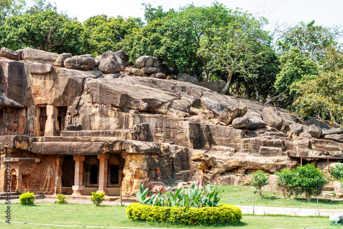 Udaigiri Caves in Bhubaneswar, Odisha, India, Asia photo