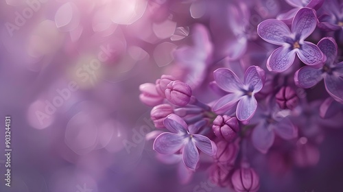 Fototapeta Naklejka Na Ścianę i Meble -  Purple lilac flowers blossom