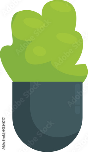 Green plant growing from a pill representing herbal medicine and homeopathic treatment