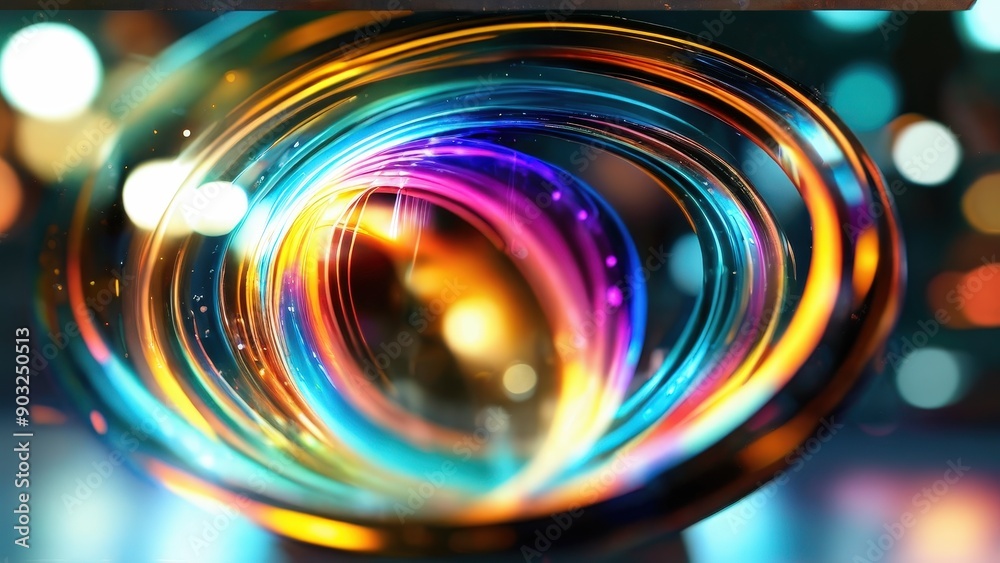 Abstract Colorful Swirling Lights. Abstract Colorful Swirling Lights.