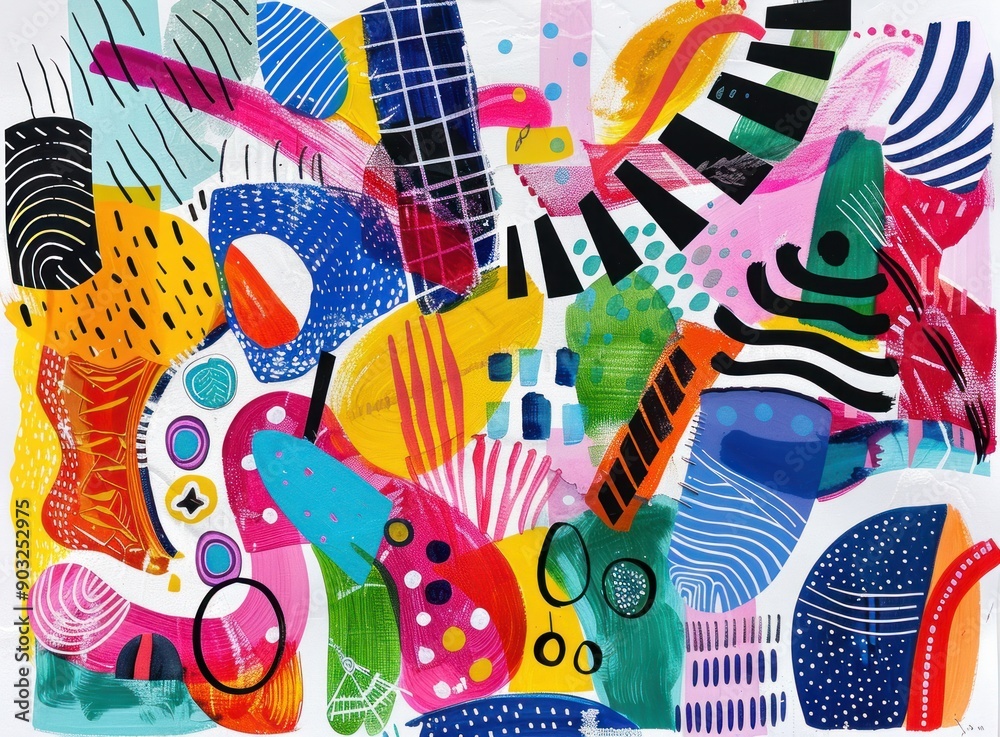 Obraz premium Abstract Colorful Painting