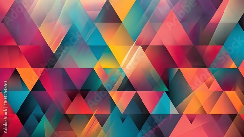 Abstract geometric background with triangles