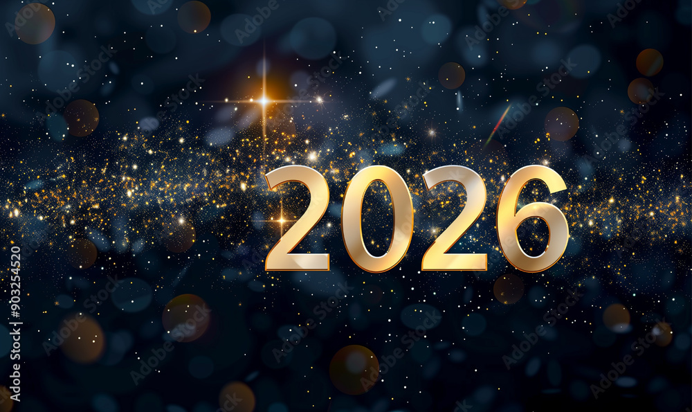 2026 Happy New Year Background Design. Greeting Card, Banner, Poster. Vector Illustration. 2026 Happy New Year Background Design. Greeting Card, Banner, Poster. Vector Illustration.