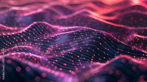 Digital technology background with network connection
