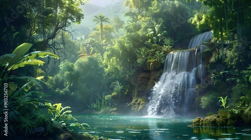 Waterfall in the forest - Jungle vibes