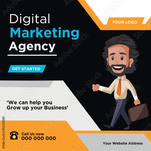 Business Flyer: Colorful, Vector and Customizable