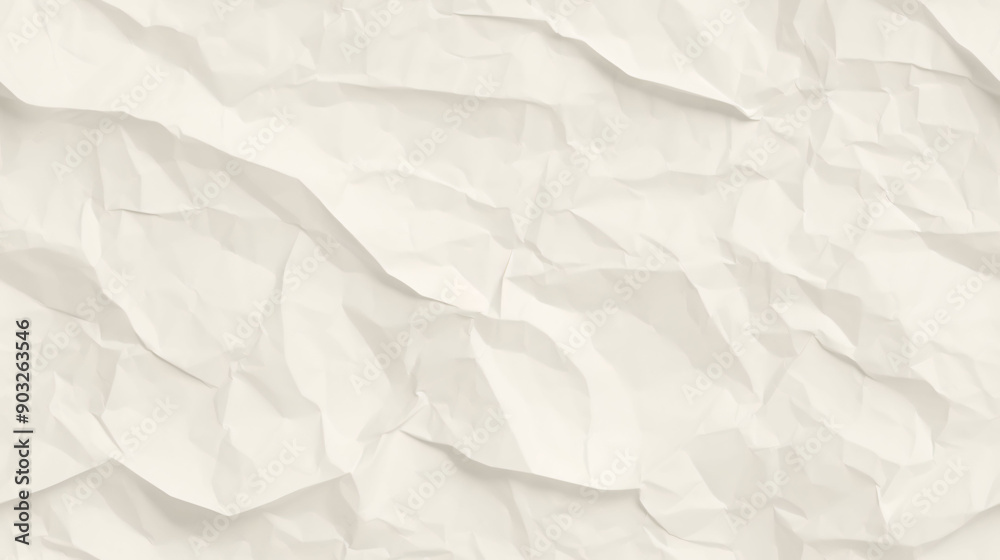 Obraz premium white crumpled paper background texture