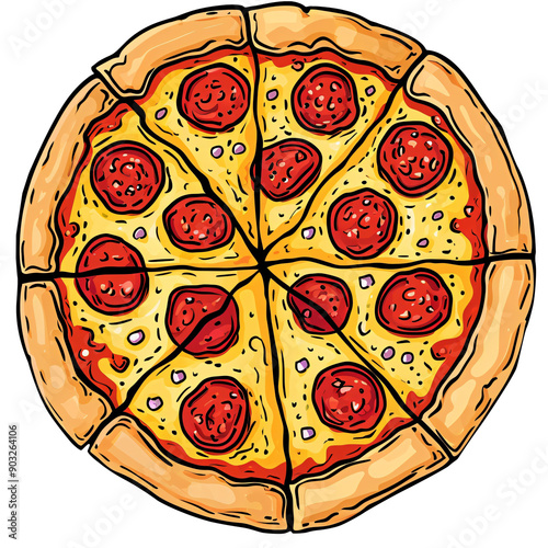 pizza illustration