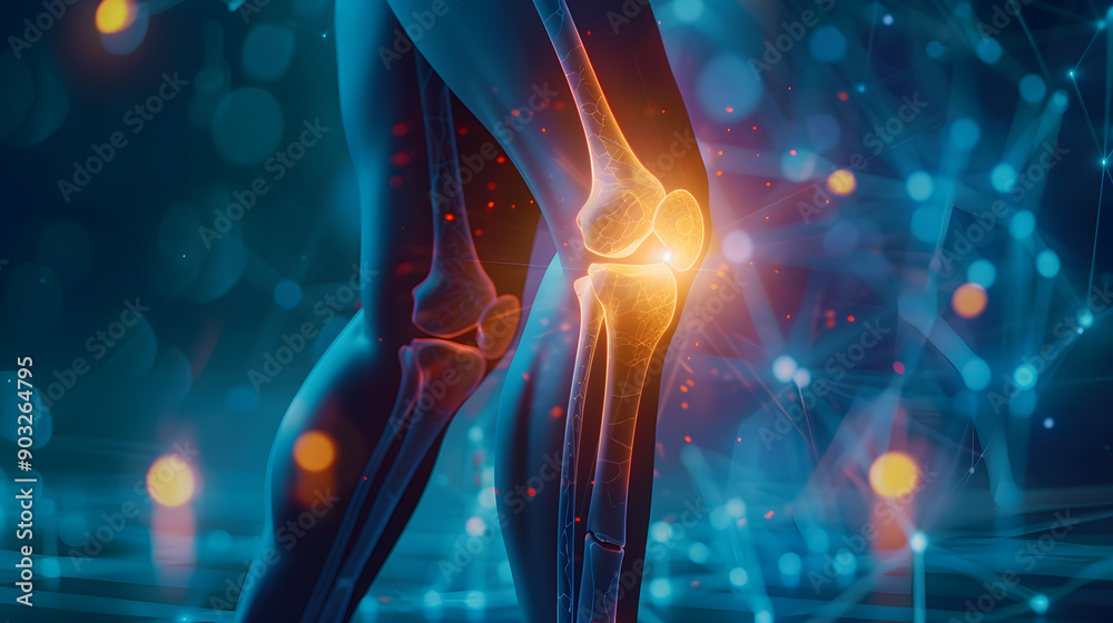 Fototapeta premium Managing Knee Joint Inflammation Treatment for Patients