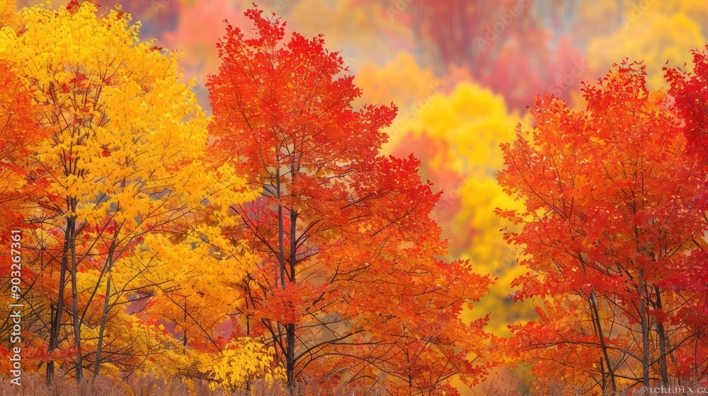 Radiant Autumn Leaves: A Burst of Colorful Foliage Radiant Autumn Leaves: A Burst of Colorful Foliage
