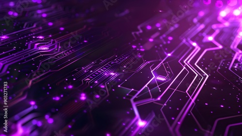 Futuristic purple technology pattern background