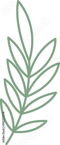 Wallpaper Mural Outline Floral Branch Torontodigital.ca