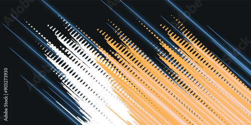 Black and white abstract grunge background with halftone style.