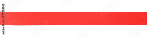Free Download One beautiful red ribbon isolated on white - GFXLoad
