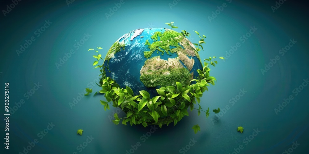 Environmental Consciousness. Environmentalism symbol high detailed realistic concept Environmental Consciousness. Environmentalism symbol high detailed realistic concept