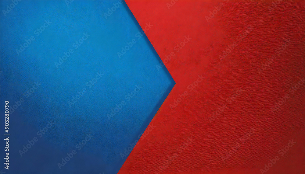 赤と青のハーフの2面背景素材。赤背景。青背景。Two-sided background material, half red and half blue. Red background. Blue background.