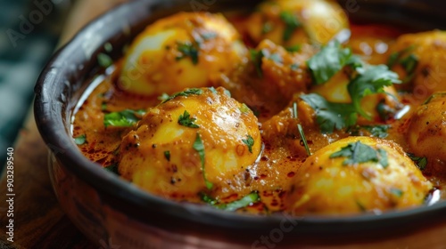 A close-up shot of a bowl of food on a table, ideal for use in recipes or food-related content