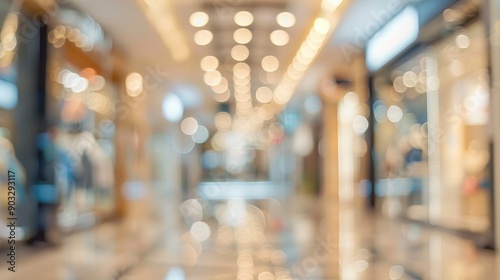 Wallpaper Mural Abstract blurred shopping mall hall as background , ai Torontodigital.ca