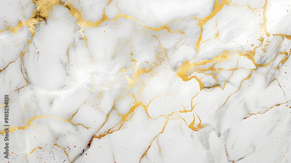 White and gold marble texture pattern background White and gold marble texture pattern background