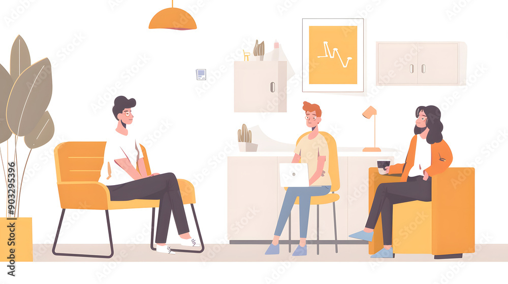 Young Adult Role-Playing Interview with Career Counselor,
