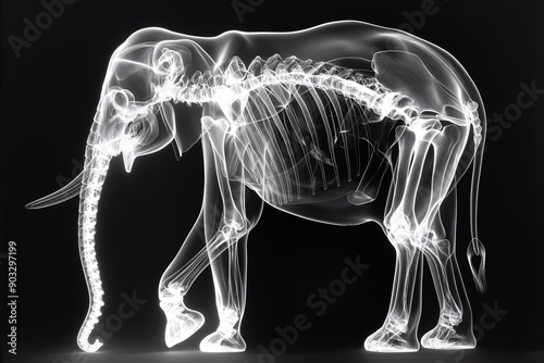 Wallpaper Mural X-ray of an elephant's trunk bones. Torontodigital.ca