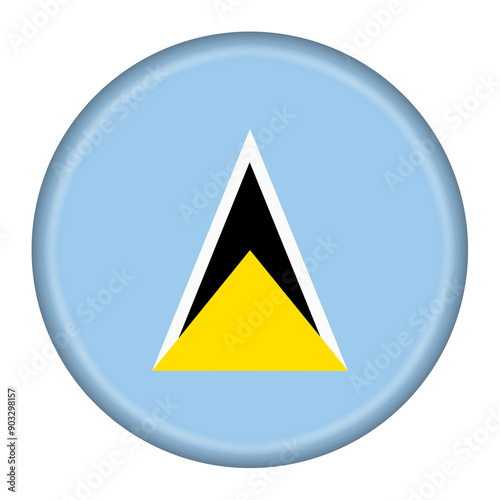 Free Download Saint Lucia flag button illustration with clipping path - GFXLoad