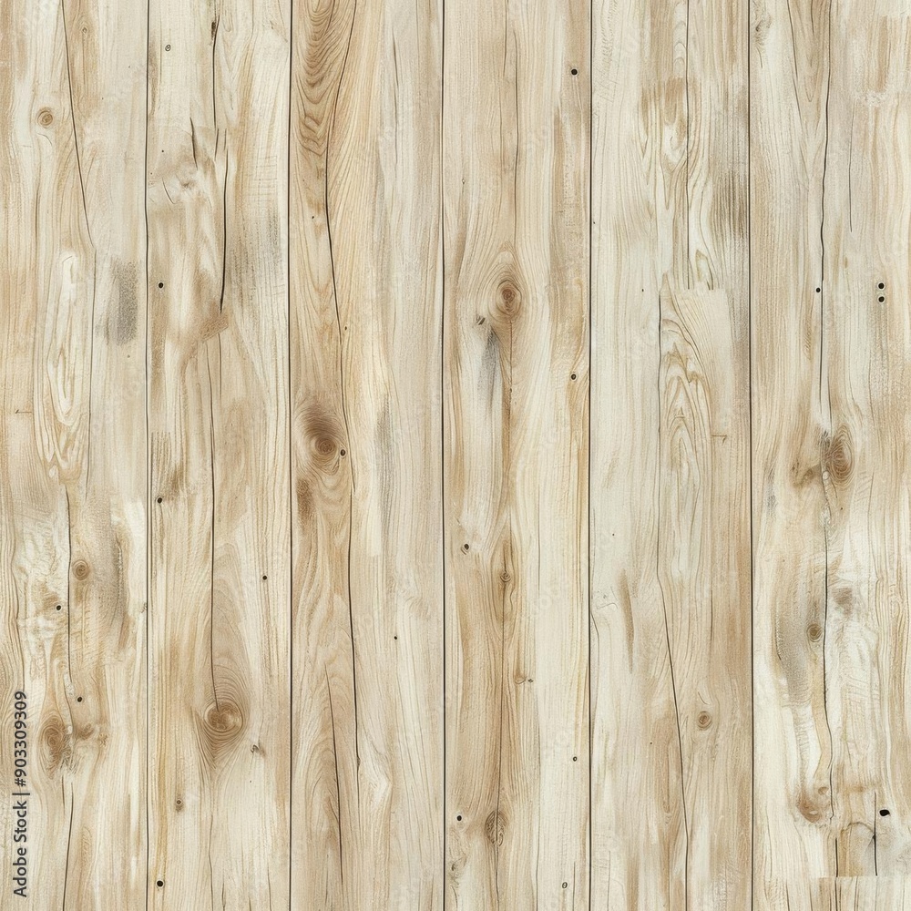 Fototapeta premium Rustic light wood plank background texture.