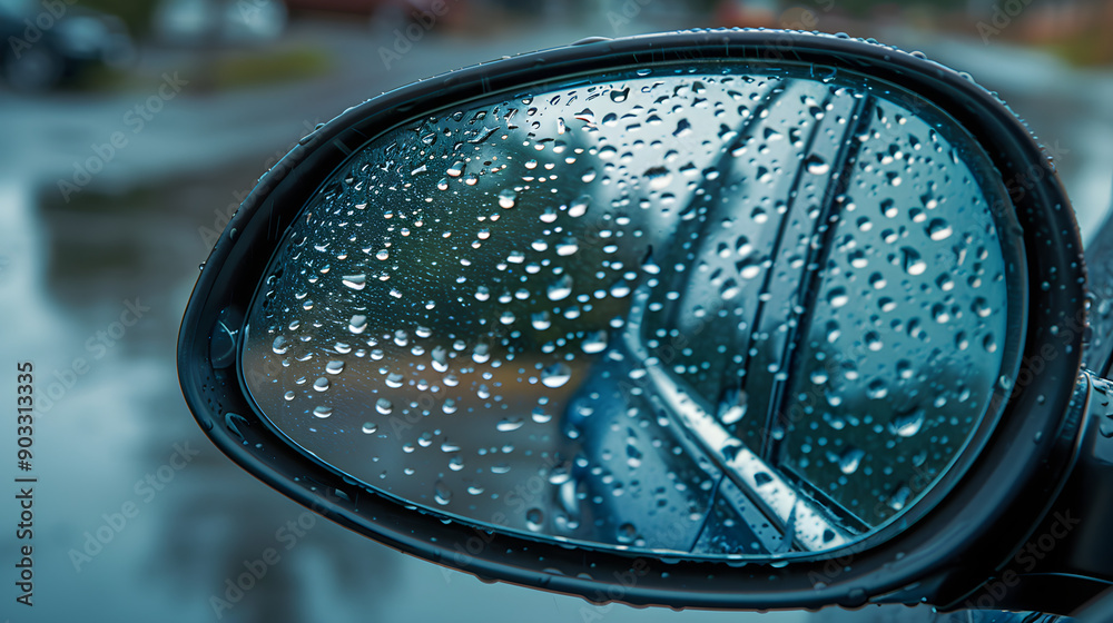 Reflections on Wet Ground After Rain