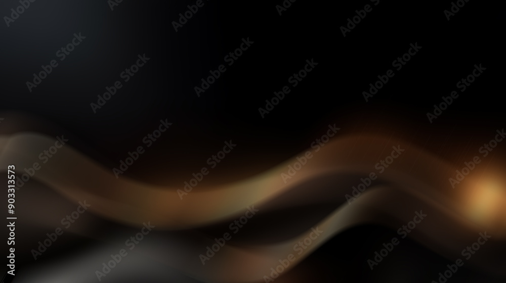 Abstract background with brown blurred lines and black background. Abstract background with brown blurred lines and black background.
