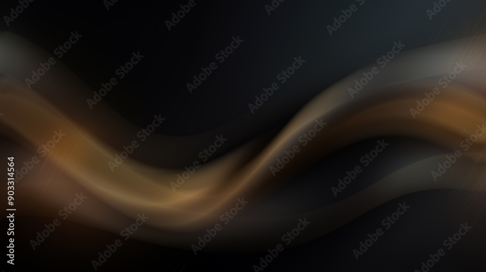 Abstract brown waves on dark background. Abstract brown waves on dark background.