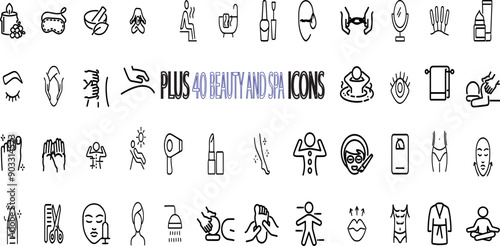 BEAUTY AND SPA EDITABLE ICON 