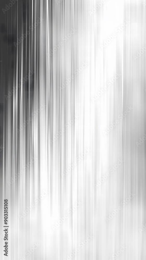 Obraz premium Simple White Gradient Background with Blurry Stripes