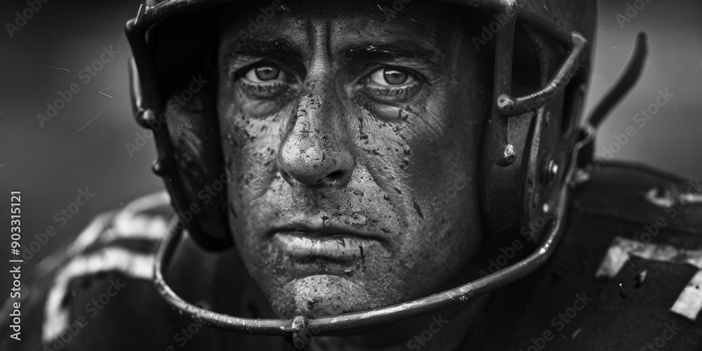 A person in a helmet, possibly from a work or military setting A person in a helmet, possibly from a work or military setting