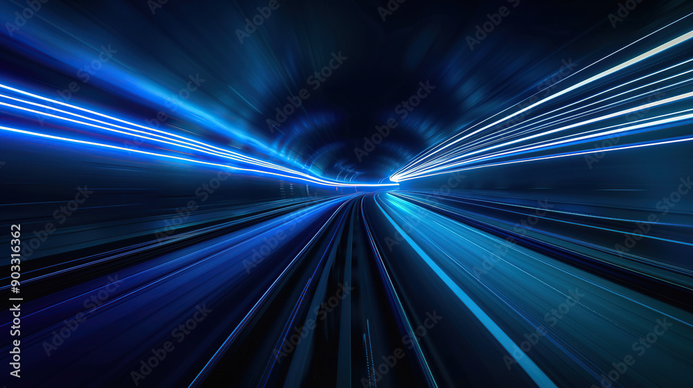 Abstract blue light speed motion background with long exposure Abstract blue light speed motion background with long exposure