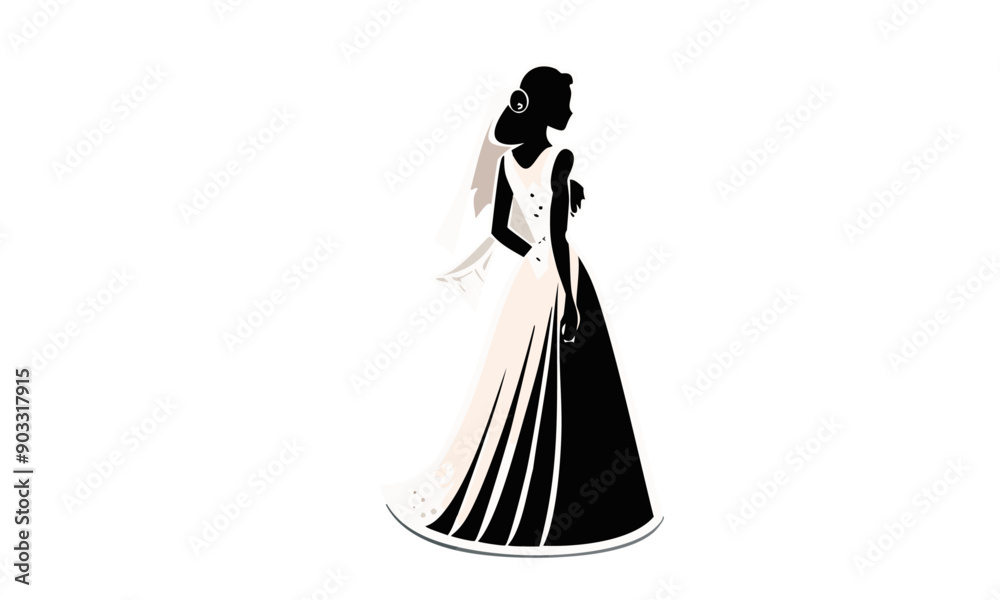 Woman wearing a wedding dress, bride, bride to be Woman wearing a wedding dress, bride, bride to be