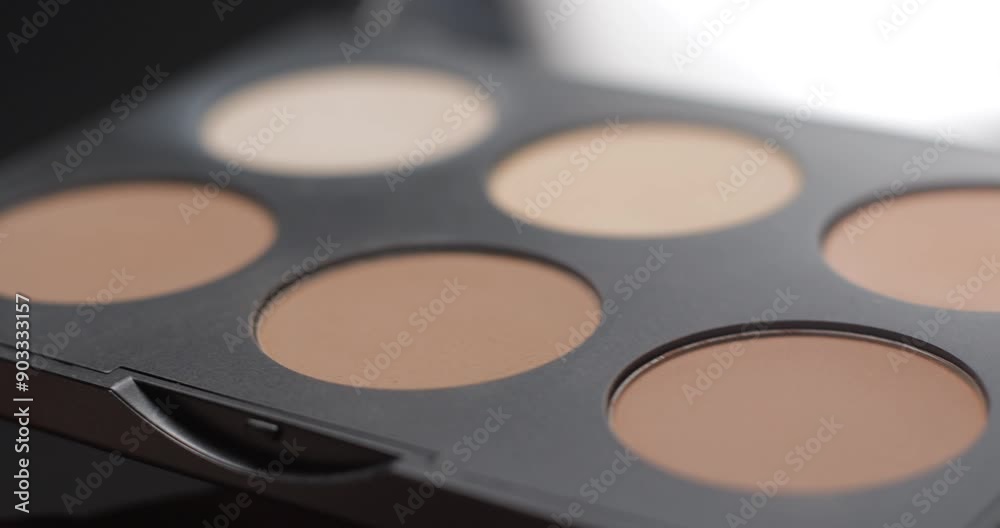 Make-up palette opening slow motion Make-up palette opening slow motion