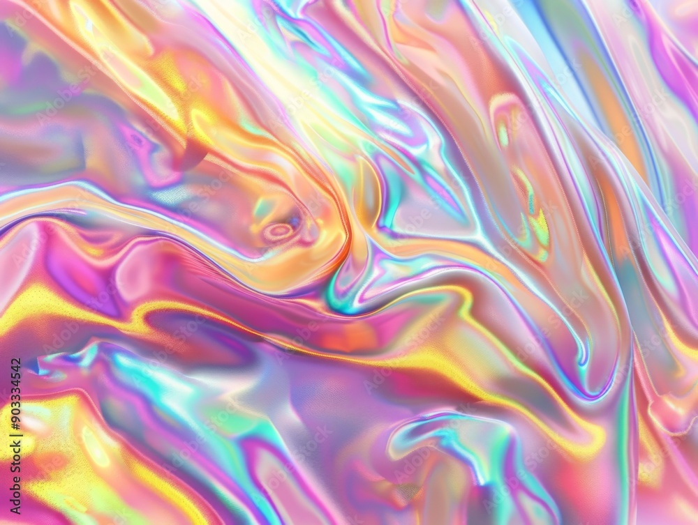 Abstract background with holographic effects and iridescent colors Abstract background with holographic effects and iridescent colors