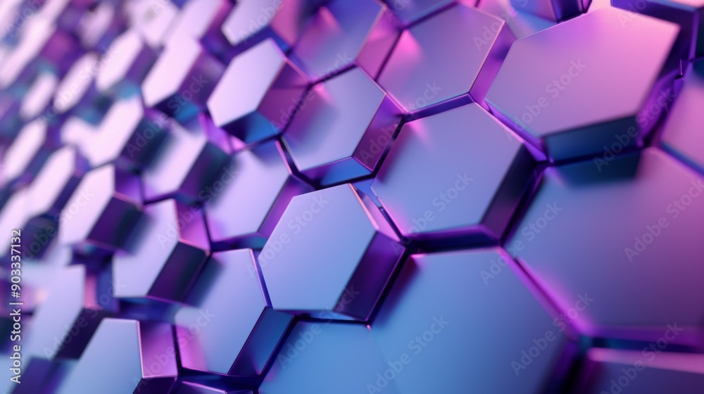 Abstract 3D background with hexagons forming abstract art compositions Abstract 3D background with hexagons forming abstract art compositions
