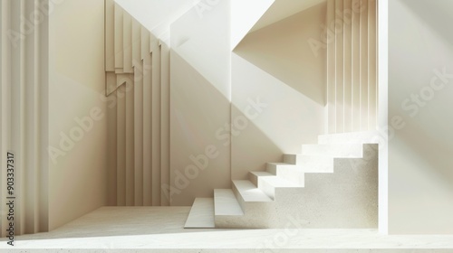 Minimalist abstract background with clean geometric lines and neutral palette