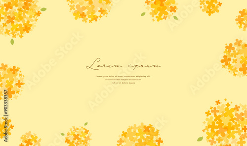 osmanthus flower vector pattern background